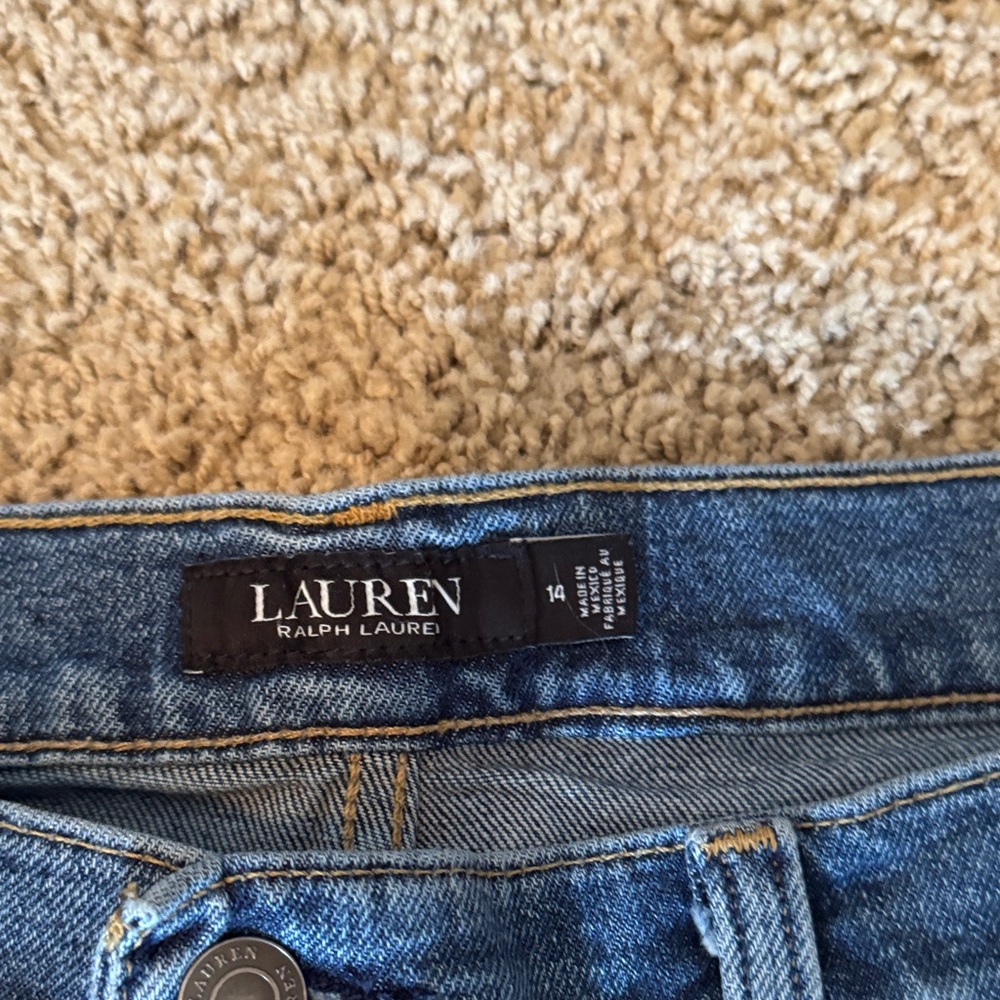 Blue Patchwork Jeans - image 6